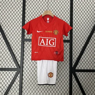 07-08 Manchester United home retro kid kit