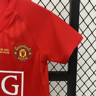 07-08 Manchester United home retro kid kit