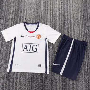 08-09 Manchester United away ucl final kid kit