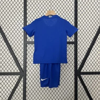 08-09 Manchester United third away blue retro kid kit