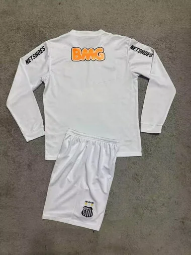 11-12 Santos home long sleeve retro kid kit