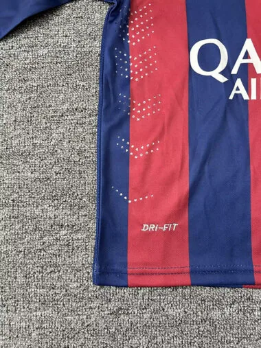 14-15 Barcelona home retro long sleeve kid kit