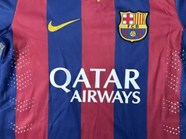 14-15 Barcelona home retro long sleeve kid kit