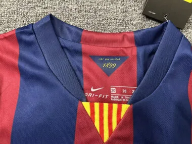 14-15 Barcelona home retro long sleeve kid kit