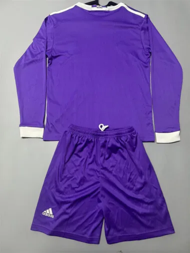 16-17 Real Madrid away retro long sleeve kid kit