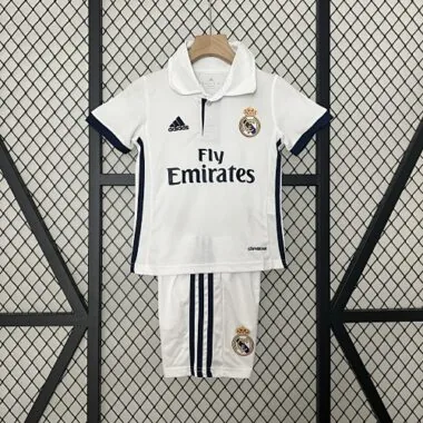 16-17 Real Madrid home retro kid kit