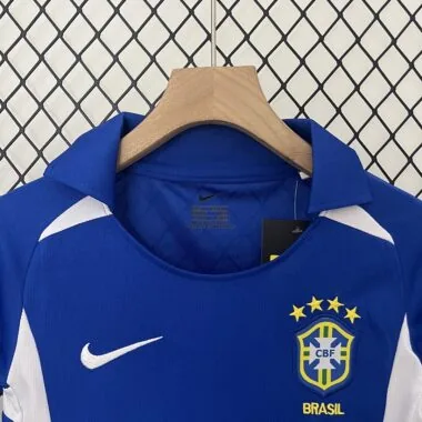 2002 Brazil away retro kid kit