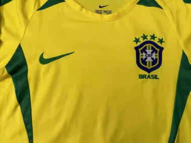 2002 Brazil home retro long sleeve kid kit