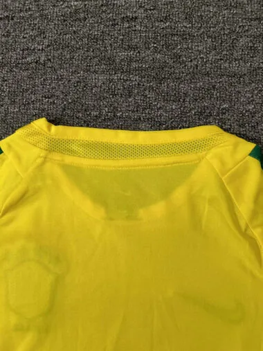 2002 Brazil home retro long sleeve kid kit