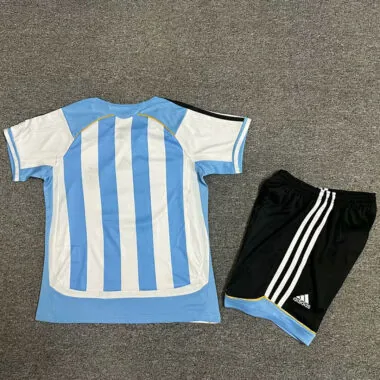 2006 Argentinië thuisretro-tenue voor kinderen