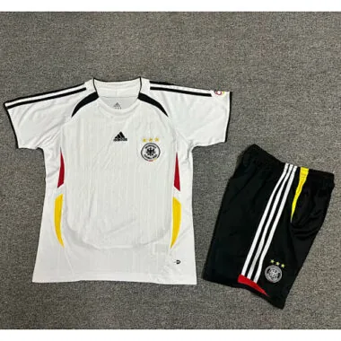 Equipación retro infantil de Alemania para partidos en casa de 2006