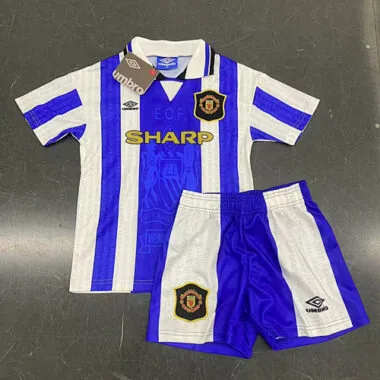 94-96 Manchester United third away retro kid kit