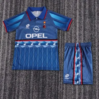 95-96 AC Milan blue retro kid kit