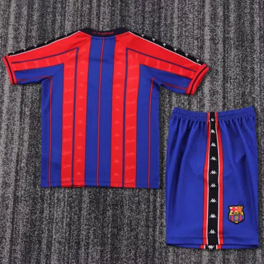 97-98 Barcelona home retro kid kit