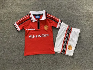 98-99 Manchester United home retro kid kit