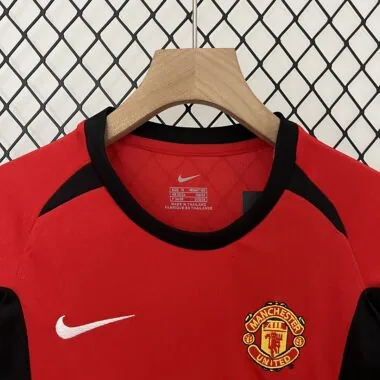 Manchester United 02-04 home kids retro jersey