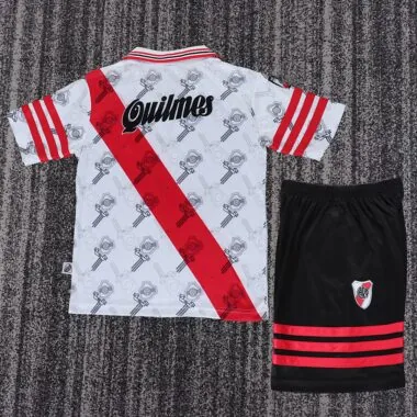 Retro 1996 River plate home kid kit jersey (Size 16-28)