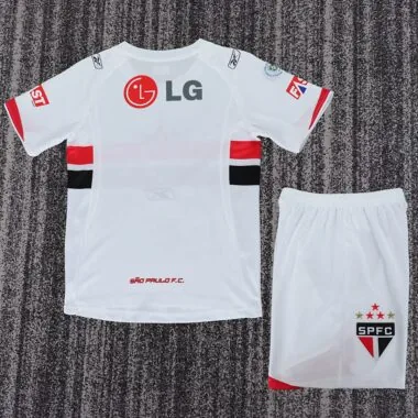 Retro 2007/08 Sao Paulo home kid kit jersey (Size 16-28)