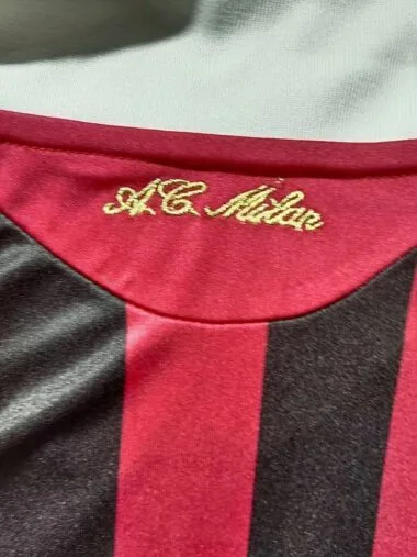 Retro 2009/10 AC Milan Home Long Sleeve kid kit (Size 16-28)