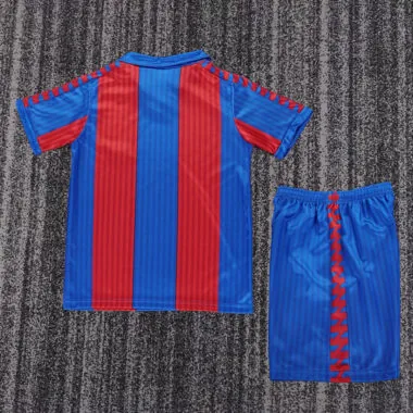 Retro Barcelona 1991/92 home kid kit soccer Jersey
