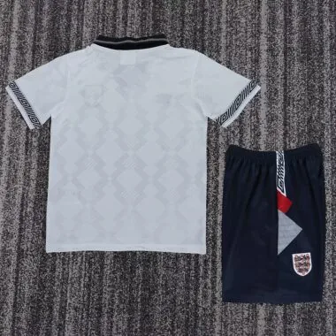 Retro England 1990 home kids Jersey