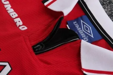 Retro Manchester united 1998/99 Home Long Sleeve kid kit (Size 16-28)