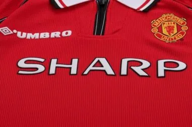 Retro Manchester united 1998/99 Home Long Sleeve kid kit (Size 16-28)