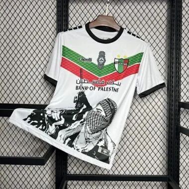 24-25 CD Palestino White Graffiti Jersey S-XXXXL