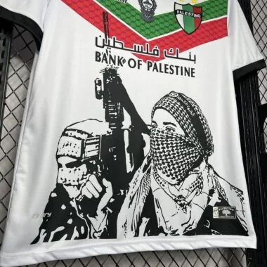 24-25 CD Palestino White Graffiti Jersey S-XXXXL