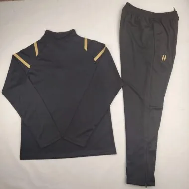 24-25 Palestine black half zip training suit