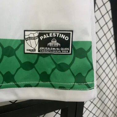 25-26 Palestino green and white jersey