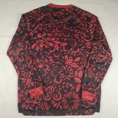25-26 Palestino special version black red long sleeves Jersey