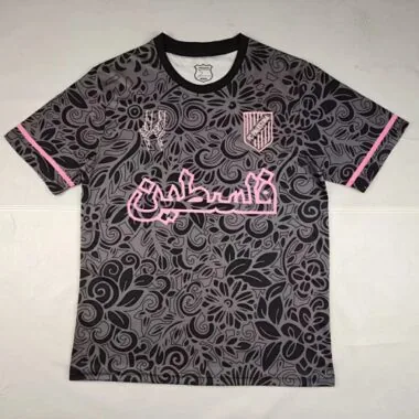 25-26 Palestino special version grey pink soccer jersey