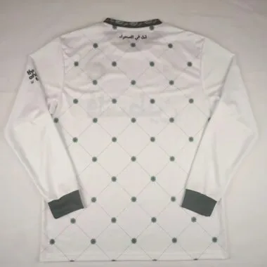 25-26 Palestino special version white green long sleeves Jersey