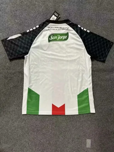 25-26 Palestino white green and red jersey