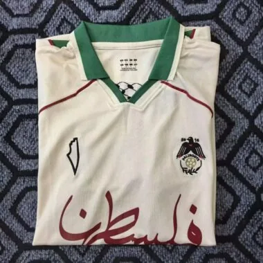 CD Palestino 2025/26 yellow with green collar 17 Jersey