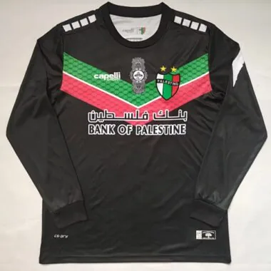 Retro Palestino CD 2022/23 Black Long Sleeve soccer jersey size S-2XL