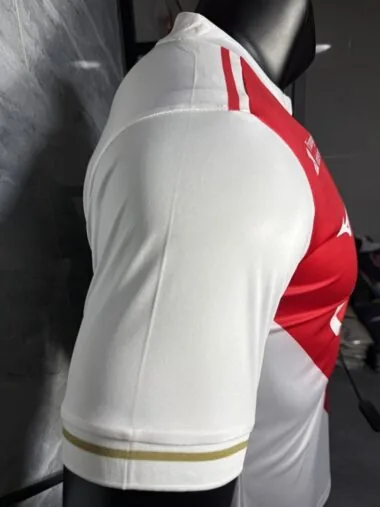 25-26 Monaco home with sponsor player version Jersey with sponsor (S-2XL)