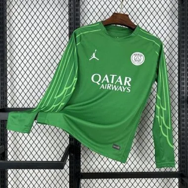 25-26 Maglia da portiere a maniche lunghe PSG verde