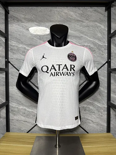 25-26 PSG Jordan white player version jersey size S-2XL