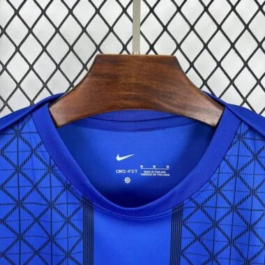 Maglia blu da allenamento pre-partita del PSG 25-26