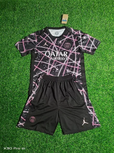 25-26 PSG black and pink training suit