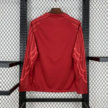 25-26 PSG red long sleeve goalkeeper jersey