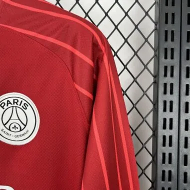 25-26 PSG red long sleeve goalkeeper jersey