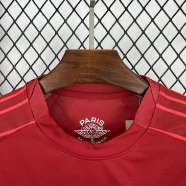25-26 PSG red long sleeve goalkeeper jersey