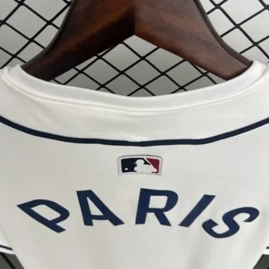 25-26 PSG white baseball jersey