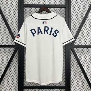 25-26 PSG white baseball jersey