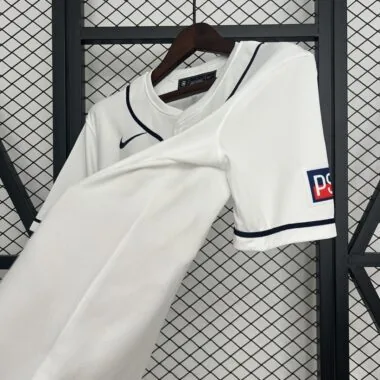 25-26 PSG white baseball jersey