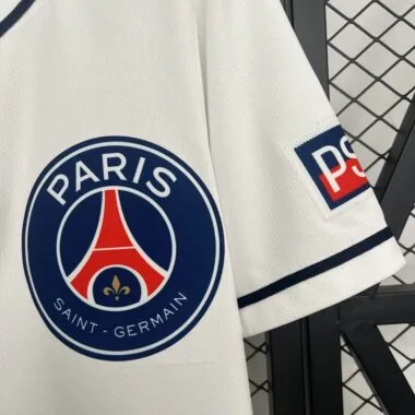 25-26 PSG white baseball jersey