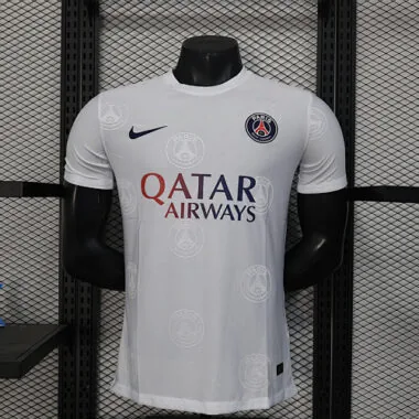 Camiseta blanca de edición especial para jugador del PSG 25-26